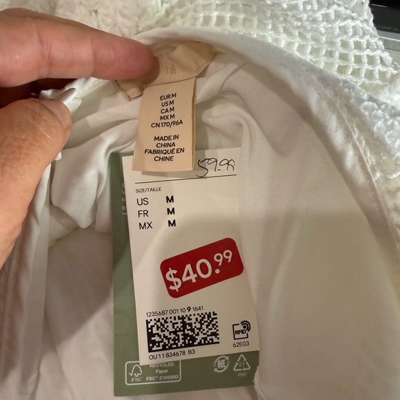 H&M Elegant White Crochet Dress - Picture 4 of 4